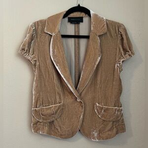 Y2K Crushed Velvet Jacket